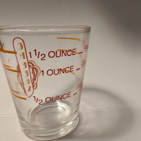 Vintage MCM "Cheers" Cocktail Measuring Jigger 1950's 1960's Atomic Era - Picture 2 of 2